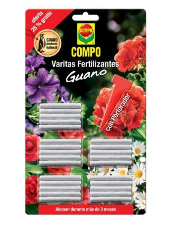 COMPO Varitas Fertilizantes con Guano (30 unidades)