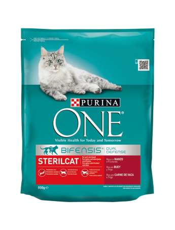 PURINA ONE Gatos Esterilizados rico en Buey y Trigo 800g