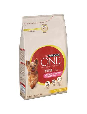 ONE MINI Perro Mini Weight Control Pavo y Arroz 1,5kg