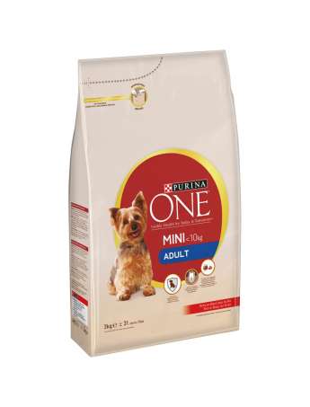 ONE MINI Perro Mini Adulto Buey y Arroz 3Kg