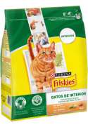 PURINA FRISKIES Gato Adulto de Interior con Pollo y Verduras añadidas 3kg