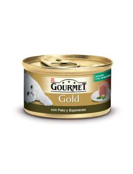 PURINA GOURMET GOLD Mousse Pato y Espinacas 85g