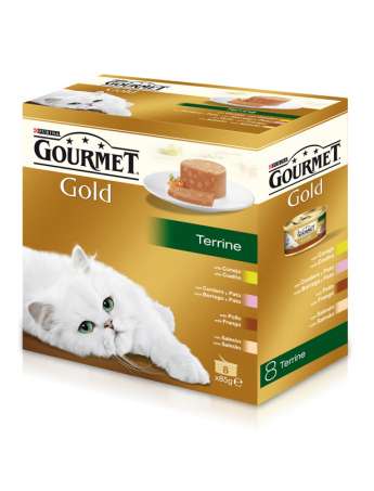 PURINA GOURMET GOLD Terrine Pack Surtido 8x85g