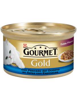 PURINA GOURMET GOLD Doble placer con Pescado del Océano 85g