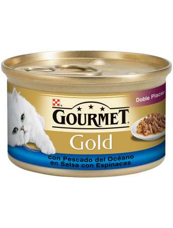 PURINA GOURMET GOLD Doble placer con Pescado del Océano 85g