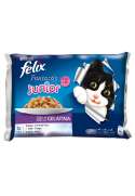 PURINA FELIX FANTASTIC JUNIOR Selecciones Favoritas Pack surtido sobres 4x100g