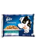 PURINA FELIX FANTASTIC Festín del Mar en Gelatina Pack surtido sobres 4x100g