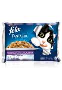 PURINA FELIX FANTASTIC Selecciones Favoritas en Gelatina Pack sobres 4x100g