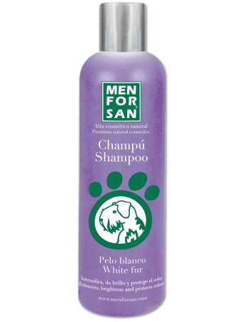 MENFORSAN Champú Pelo Blanco Para Perros 300 ml