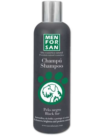 MENFORSAN Champú Pelo Negro Para Perros 300 ml