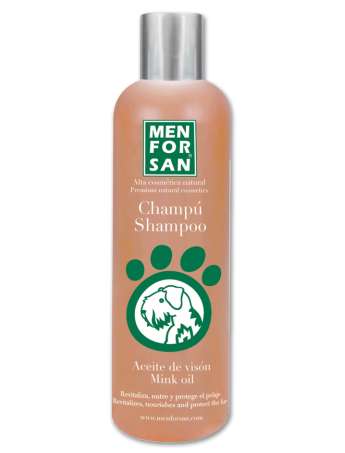 MENFORSAN Champú Aceite de Visón Para Perros 300 ml