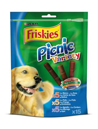 PURINA FRISKIES Picnic Variety 15 Snacks Perro 126g