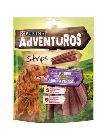 PURINA AdVENTuROS Strips AROMA A VENADO 90g