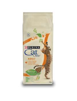 PURINA CAT CHOW Gatos Adultos con Pollo y Pavo 15kg