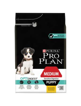 PRO PLAN Cachorro Mediano con digestión sensible OPTIDIGEST Pollo 3kg