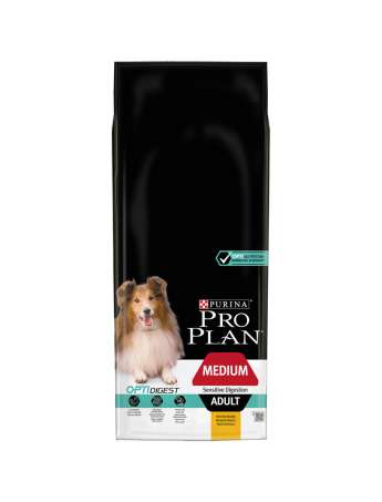 PRO PLAN Perro Adulto Mediano con digestión sensible con OPTIDIGEST Cordero 14kg