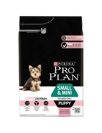 PRO PLAN Cachorro Pequeños y Mini con OPTIDERMA Salmón 3kg