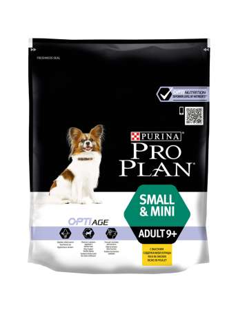 PRO PLAN Perro Adulto Pequeño y Mini 9+ con OPTIAGE Pollo 700g