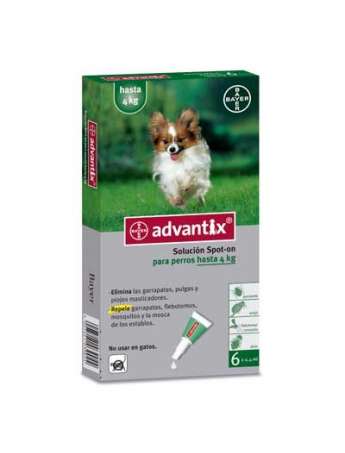 ADVANTIX Pipetas Perros Hasta 4 kg