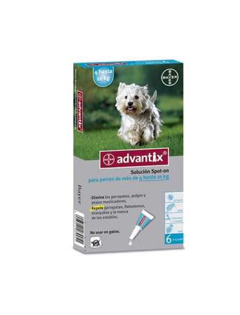 ADVANTIX Pipetas Perros 4-10 kg